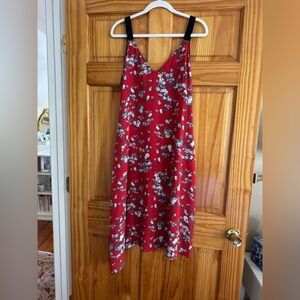 Rag & Bone Red Floral Midi Dress